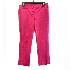New York &‎ Company Stretch Straight Leg Pants Jeans Hot Pink Size 6